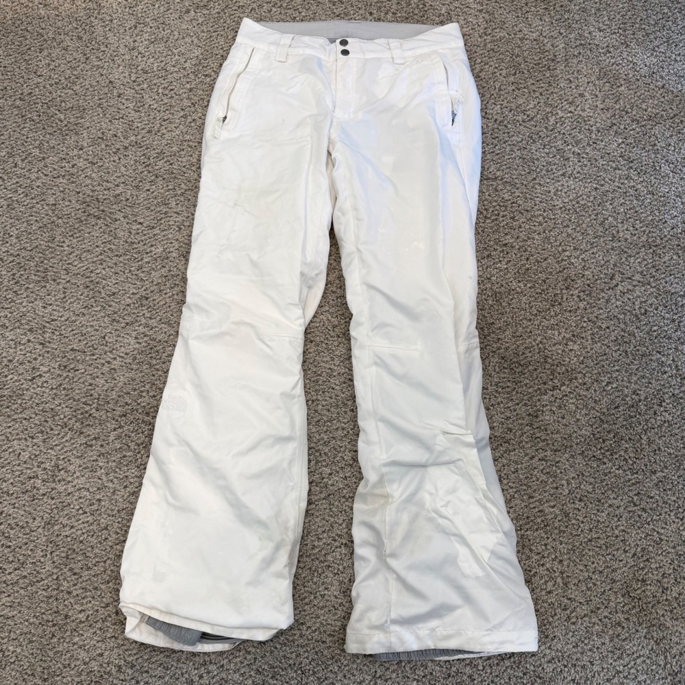 The North Face‎ Womens White Insulated Snow Pants Ski Snowboard Size S/P Small